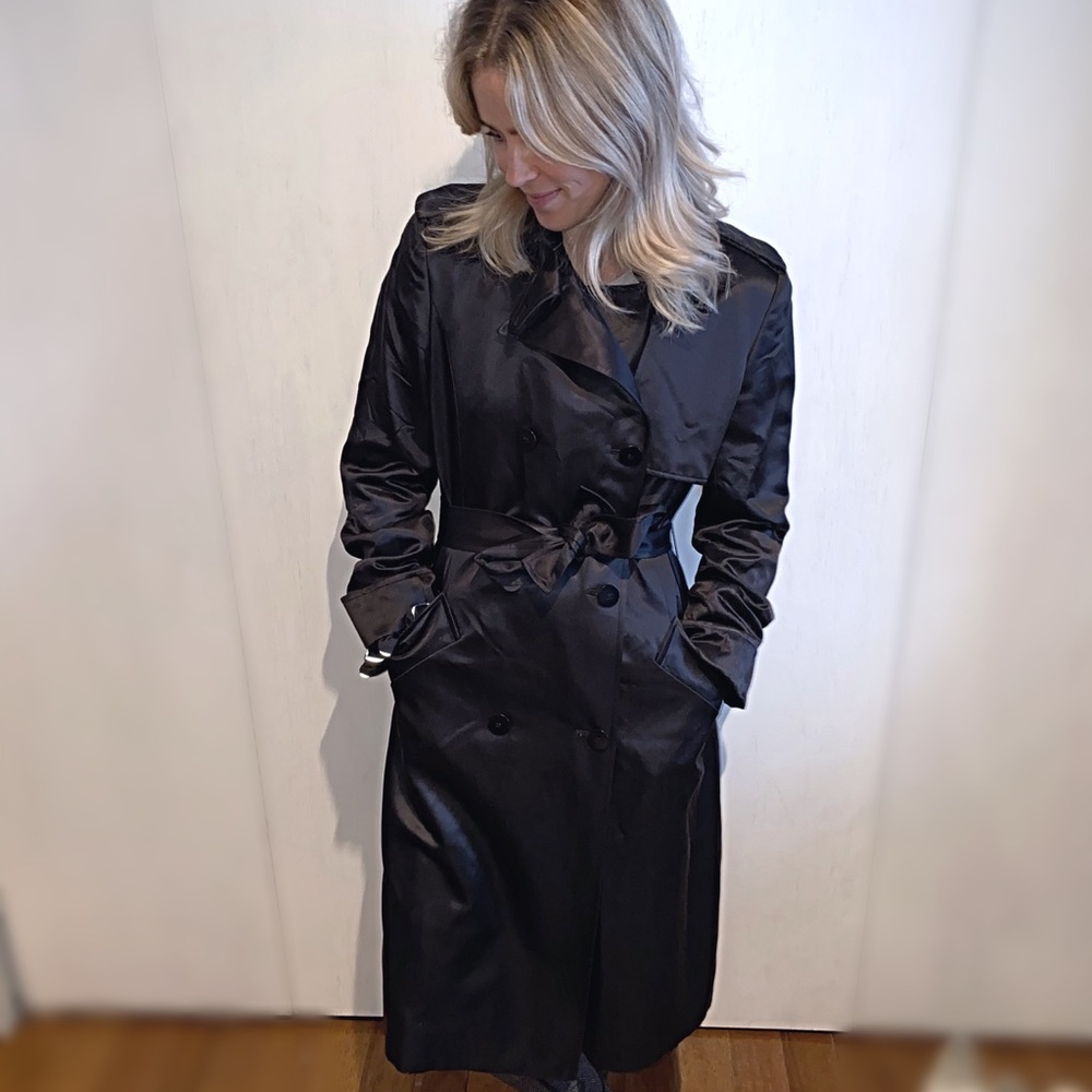 Lafayette 148 100% silk trench coat